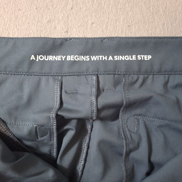 Rhone Commuter Slim Pants Men's 34x33 Dark Teal Performance Stretch Dress Work - Picture 9 of 13